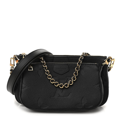 Louis Vuitton Empreinte Monogram Giant Multi Pochette Accessories Black 1 of 10
