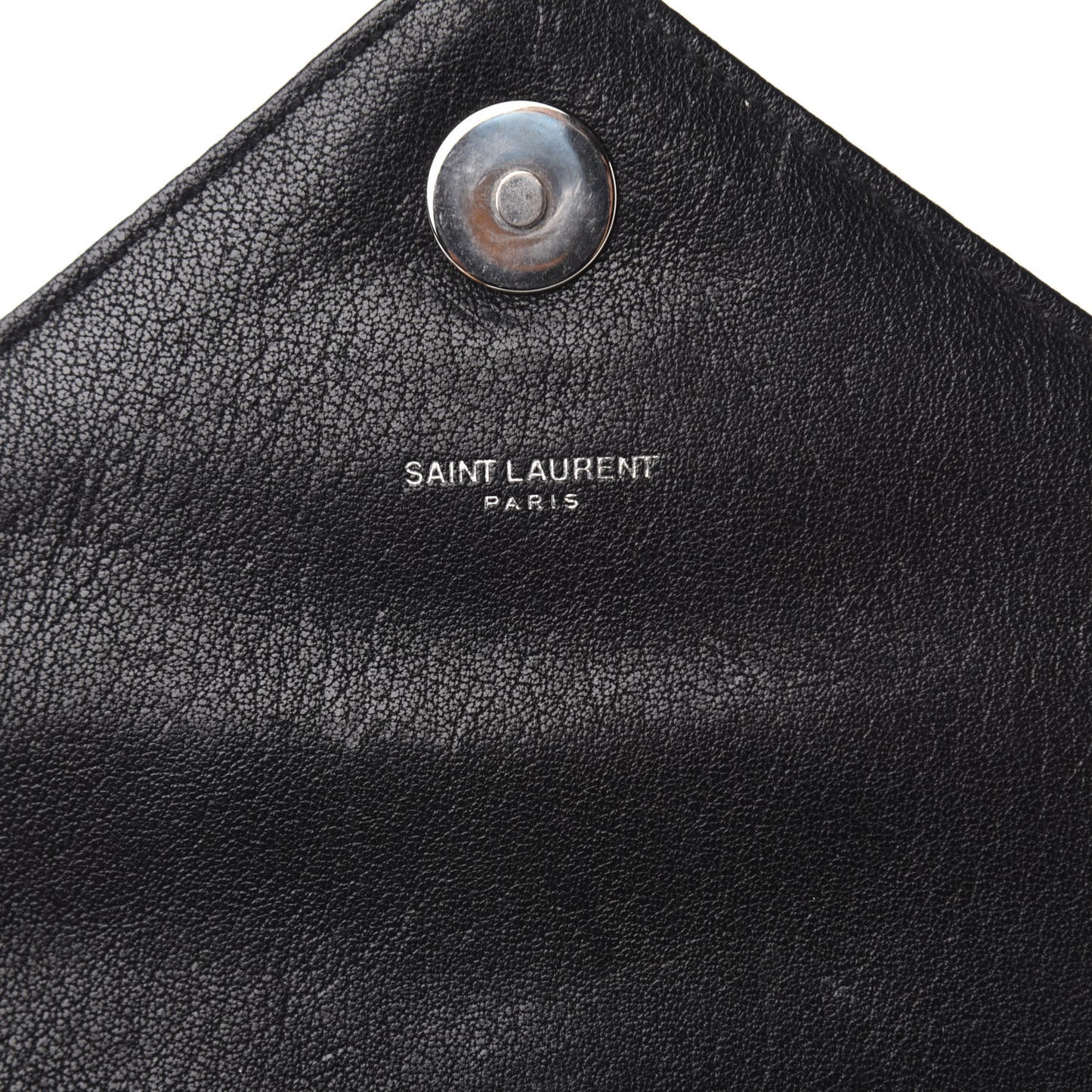 Sheepskin Matelasse Chevron Monogram Medium College Bag Black