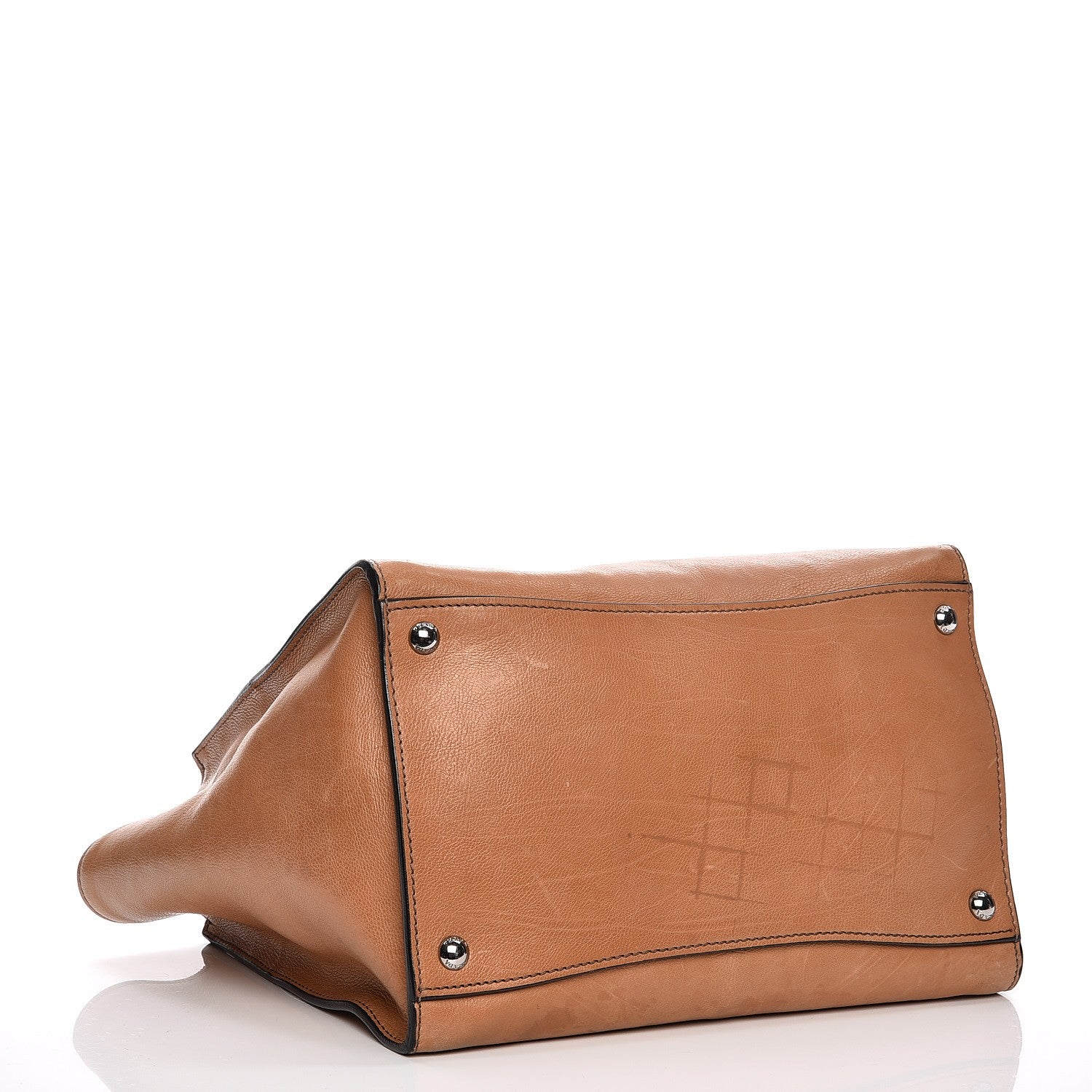 Prada Glace Calf Twin Pocket Tote Naturale 5 of 16