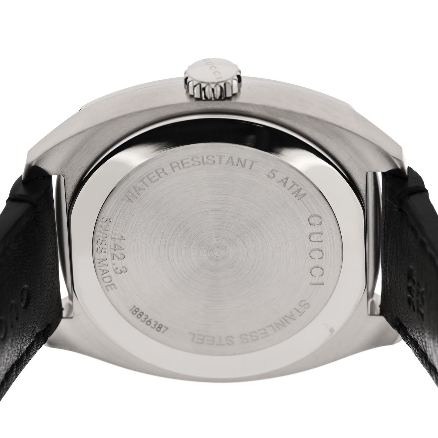 Stainless Steel Calfskin 40mm GG2570 Quartz Watch Black