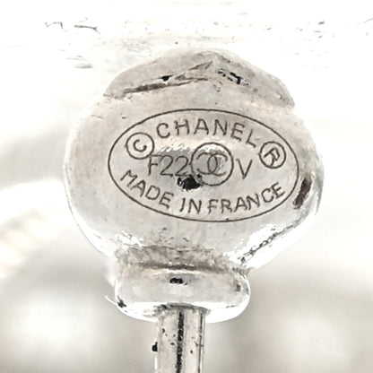 Chanel Baguette Crystal CC Drop Earrings Silver 4 of 4