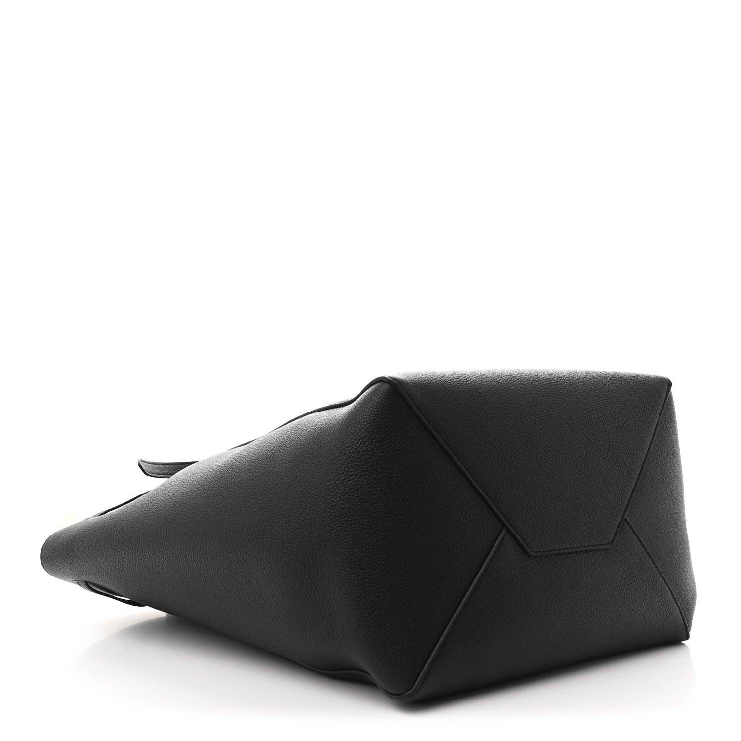 Celine Soft Grained Calfskin Medium Belt Cabas Phantom Black 4 of 10