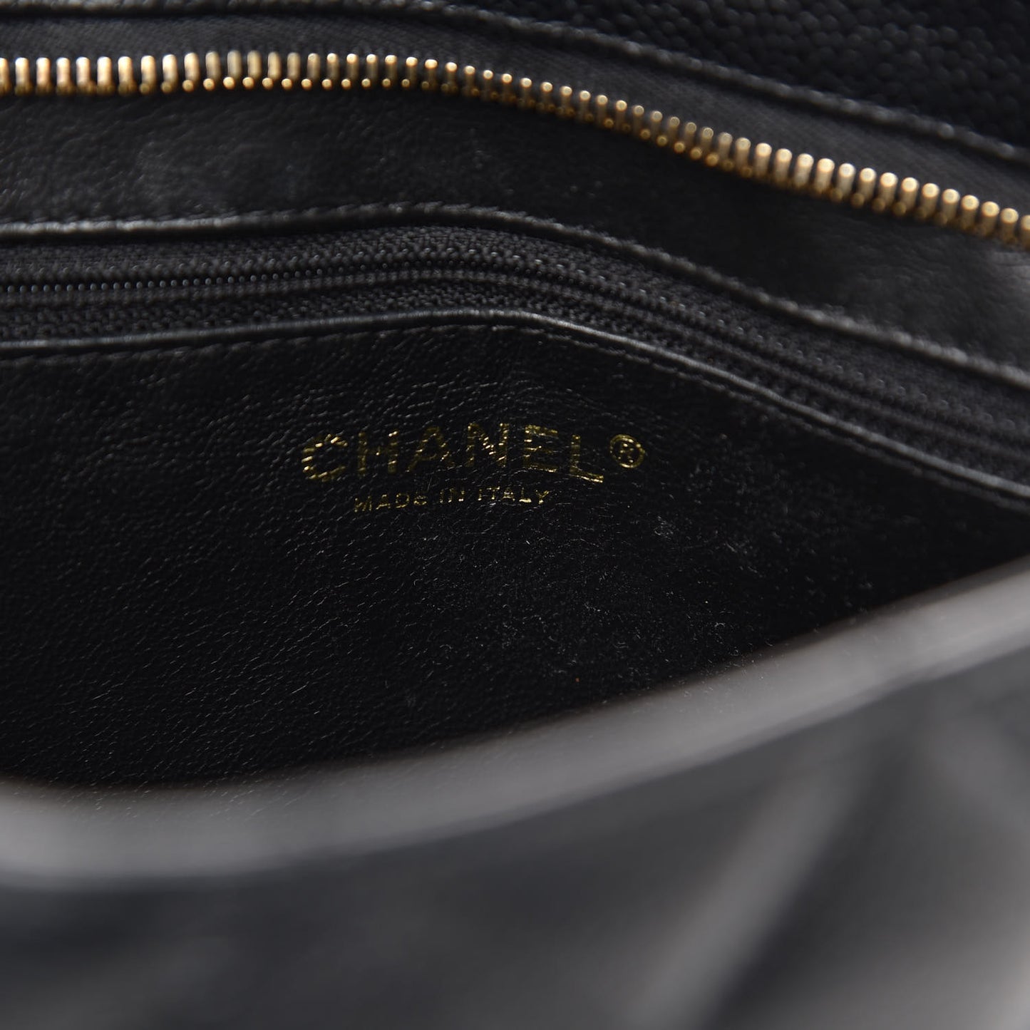 Caviar Quilted Medallion Tote Black