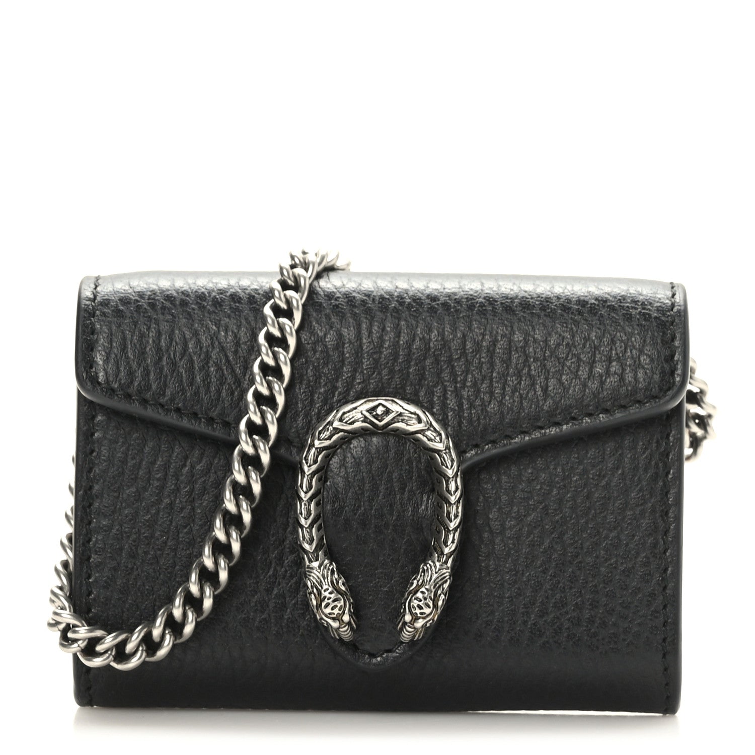 Gucci Calfskin Dionysus Coin Purse Black 1 of 7