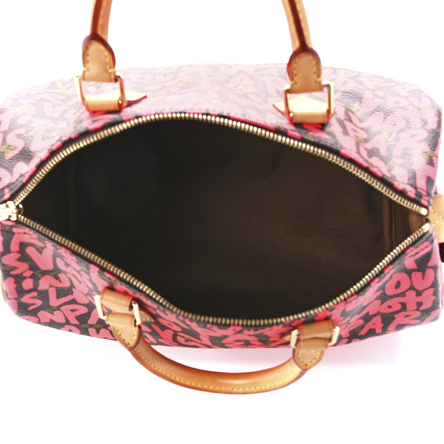 Monogram Graffiti Speedy 30 Fuchsia