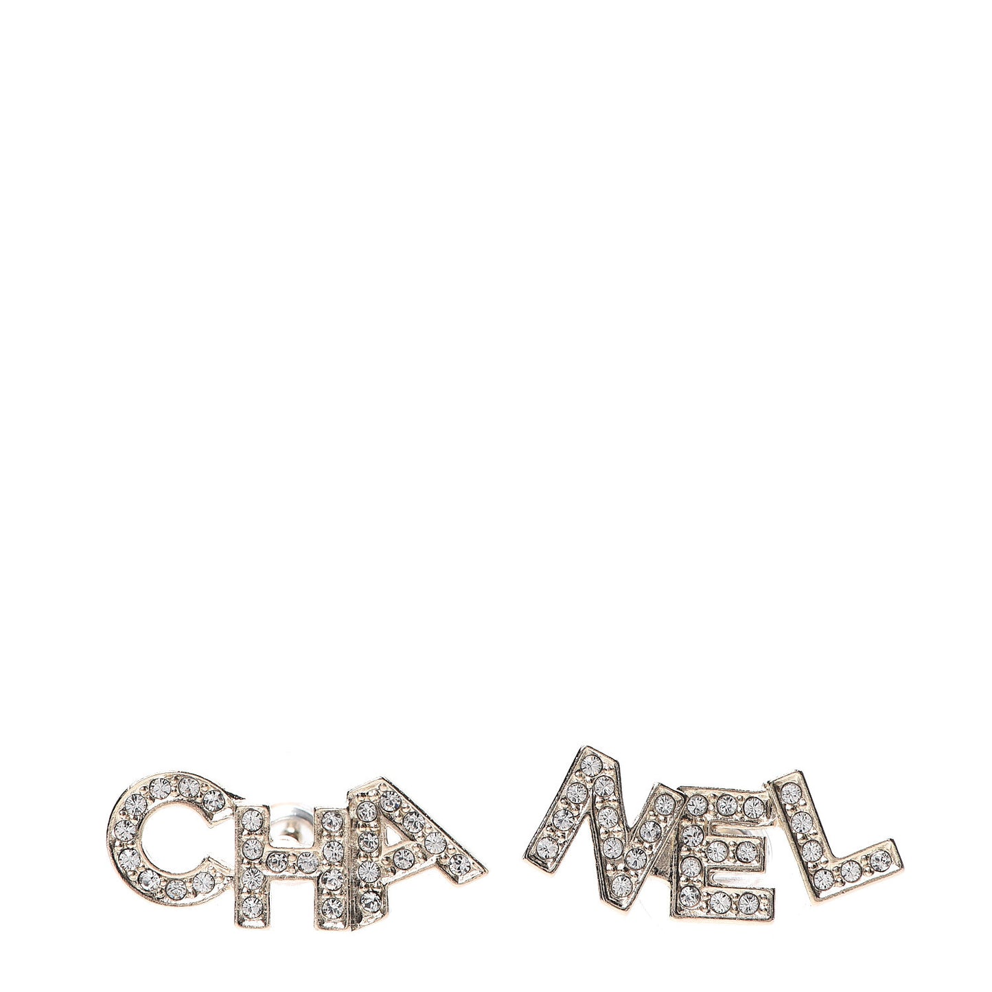 Crystal Pearl Signature Stud Earrings Gold