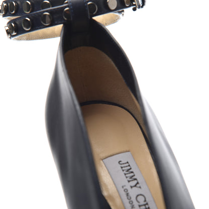 Jimmy Choo Calfskin Lark 65 Ankle Strap Pumps 37.5 Navy Blue 15 of 16
