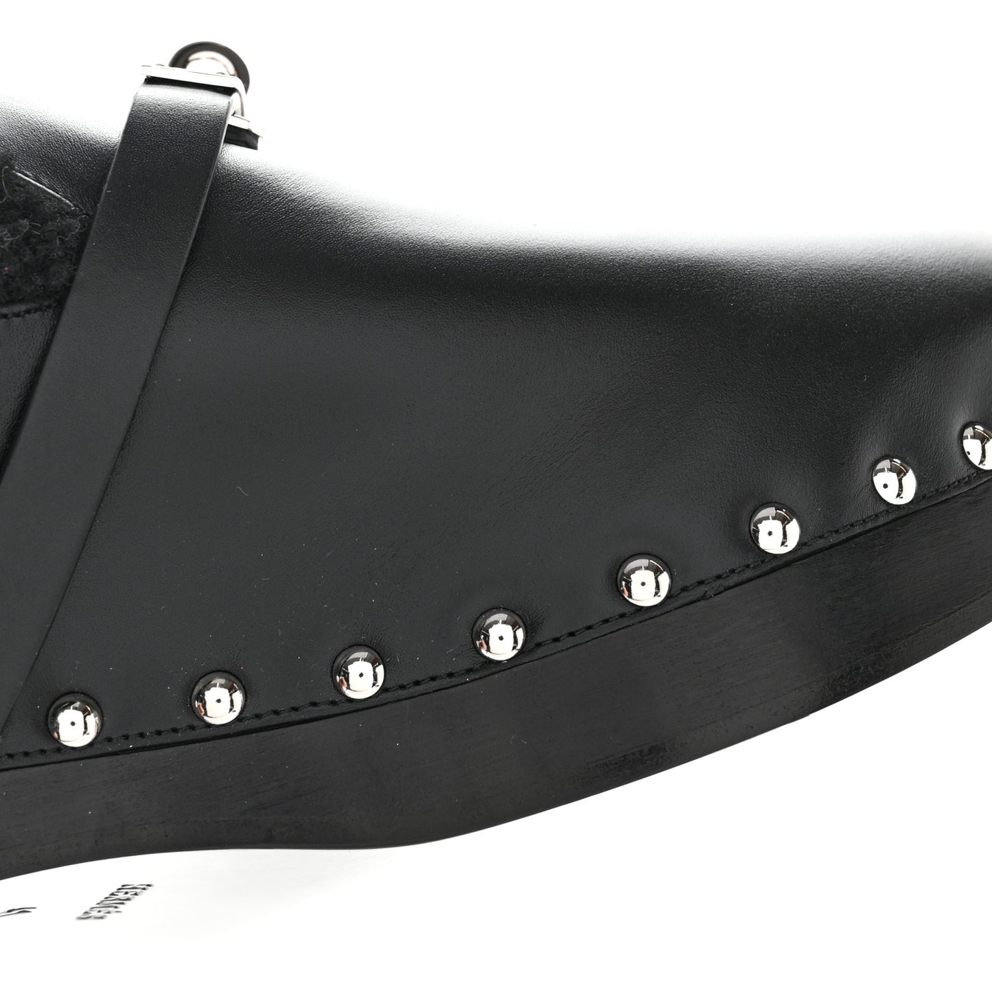 Calfskin Woolskin Carlotta Mules 41 Black
