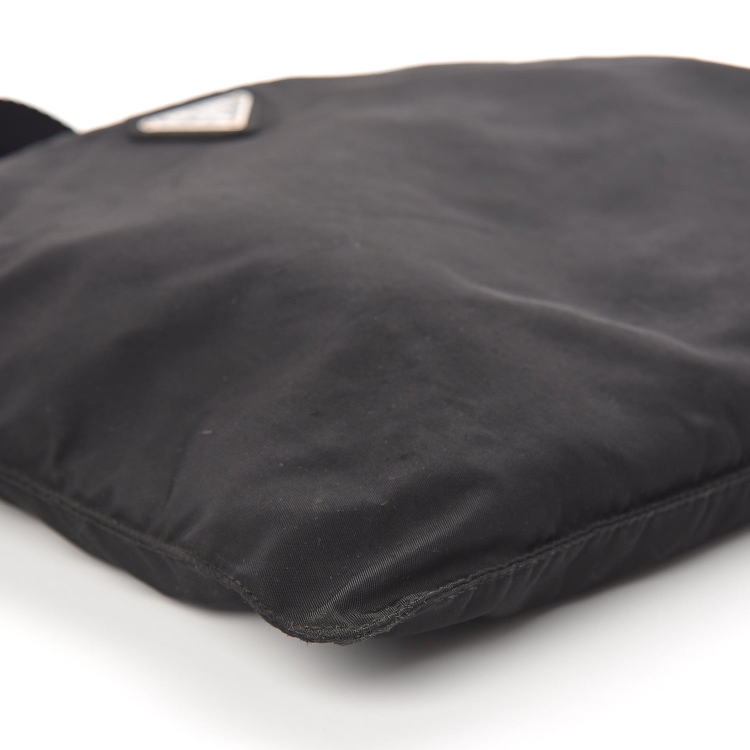 Prada Nylon Small Flat Messenger Bag Black 6 of 7