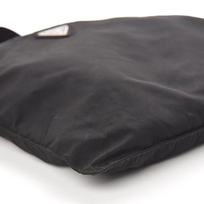 Prada Nylon Small Flat Messenger Bag Black 6 of 7