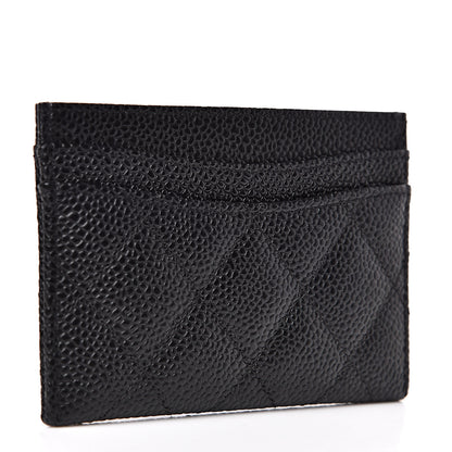 Chanel Caviar Quilted Card Holder Black 3 of 9