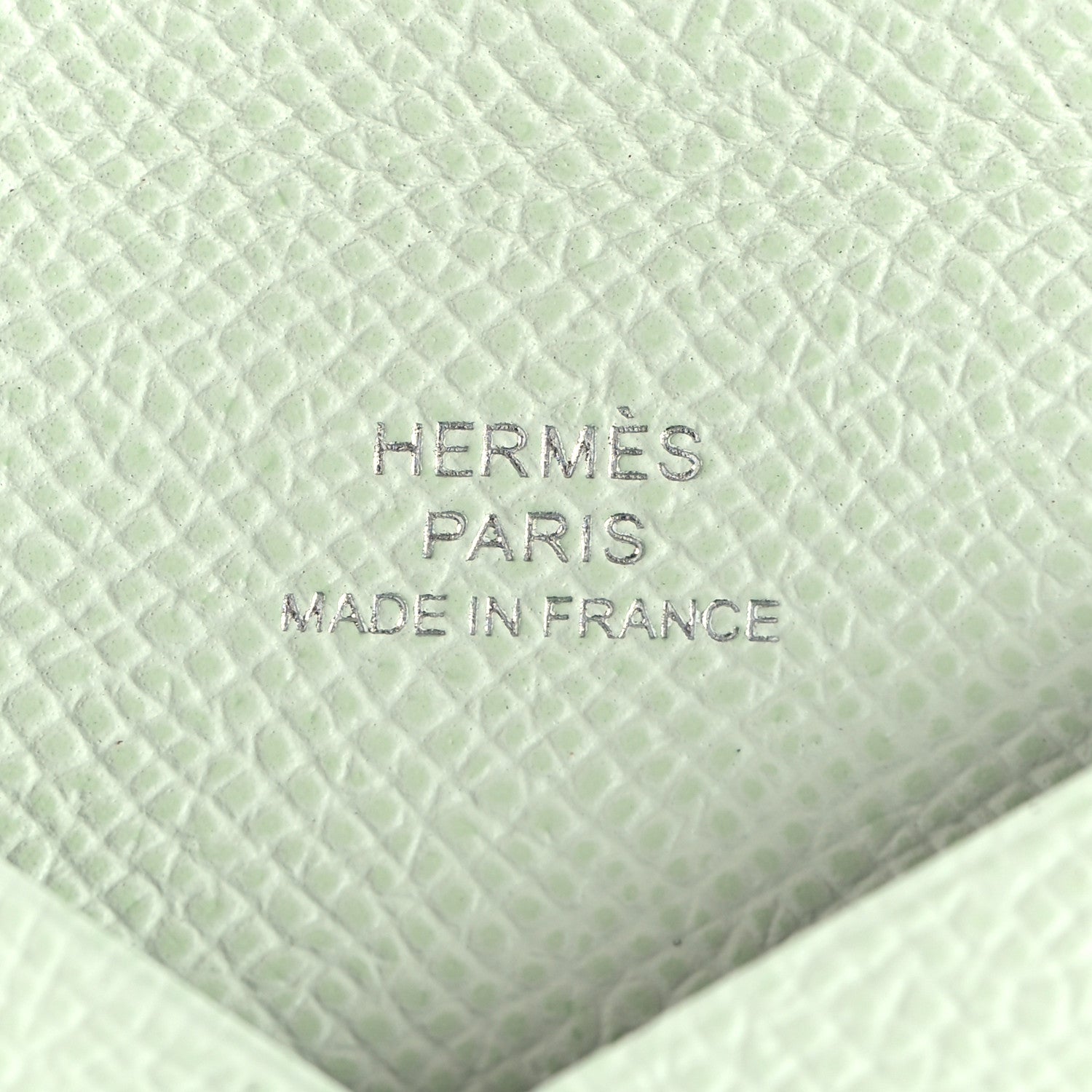 Hermes Epsom Calvi Card Case Vert Fizz 8 of 10