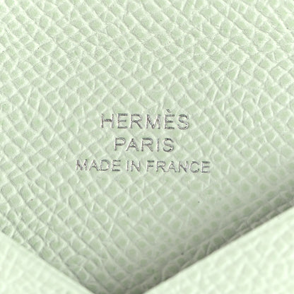 Hermes Epsom Calvi Card Case Vert Fizz 8 of 10