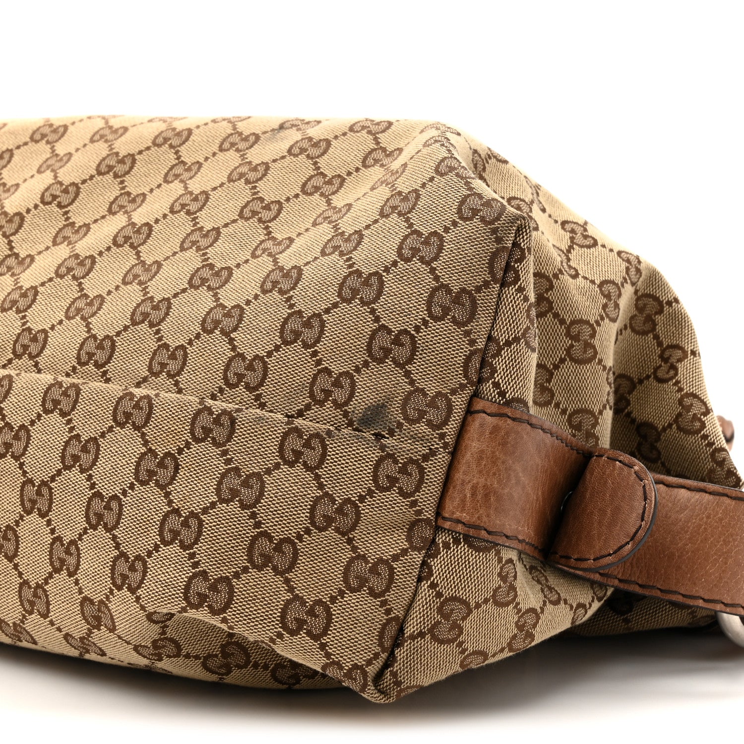 Gucci Monogram Bamboo Bar Medium Tote Brown 9 of 16