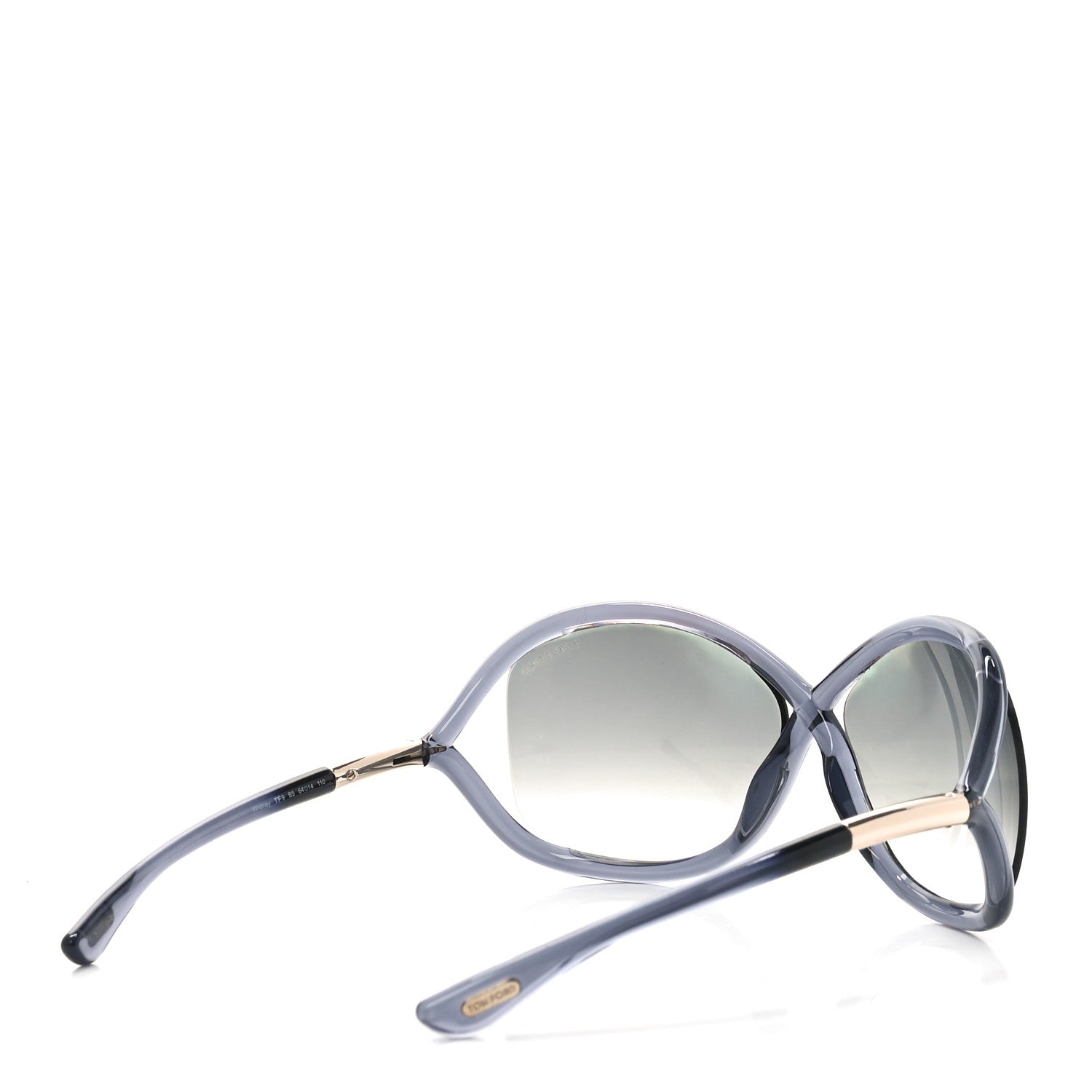 Tom Ford Acetate Whitney Crossover Sunglasses TF9 Dark Grey 4 of 7