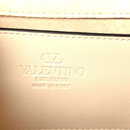 Valentino Garavani Satin Sequin Beaded Embroidered Flower Bird Mini Vsling Top Handle Bag Light Ivory Multicolor 6 of 10