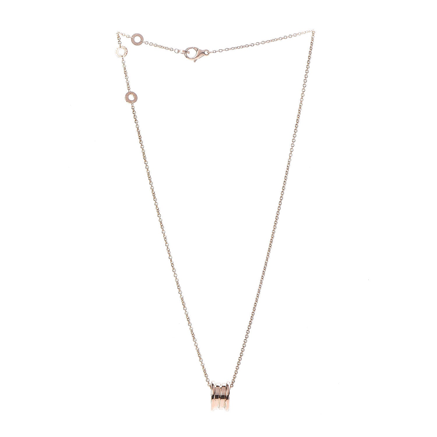 Bulgari 18K Rose Gold B.Zero1 Pendant Necklace 3 of 8