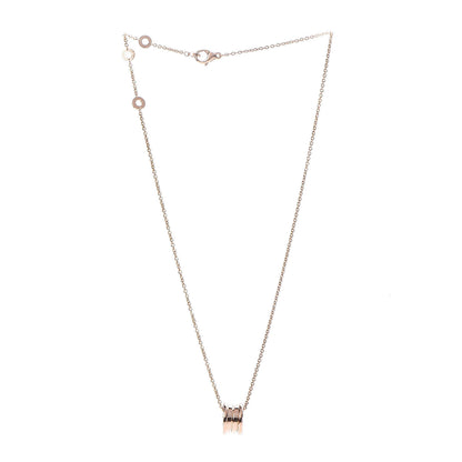 Bulgari 18K Rose Gold B.Zero1 Pendant Necklace 3 of 8