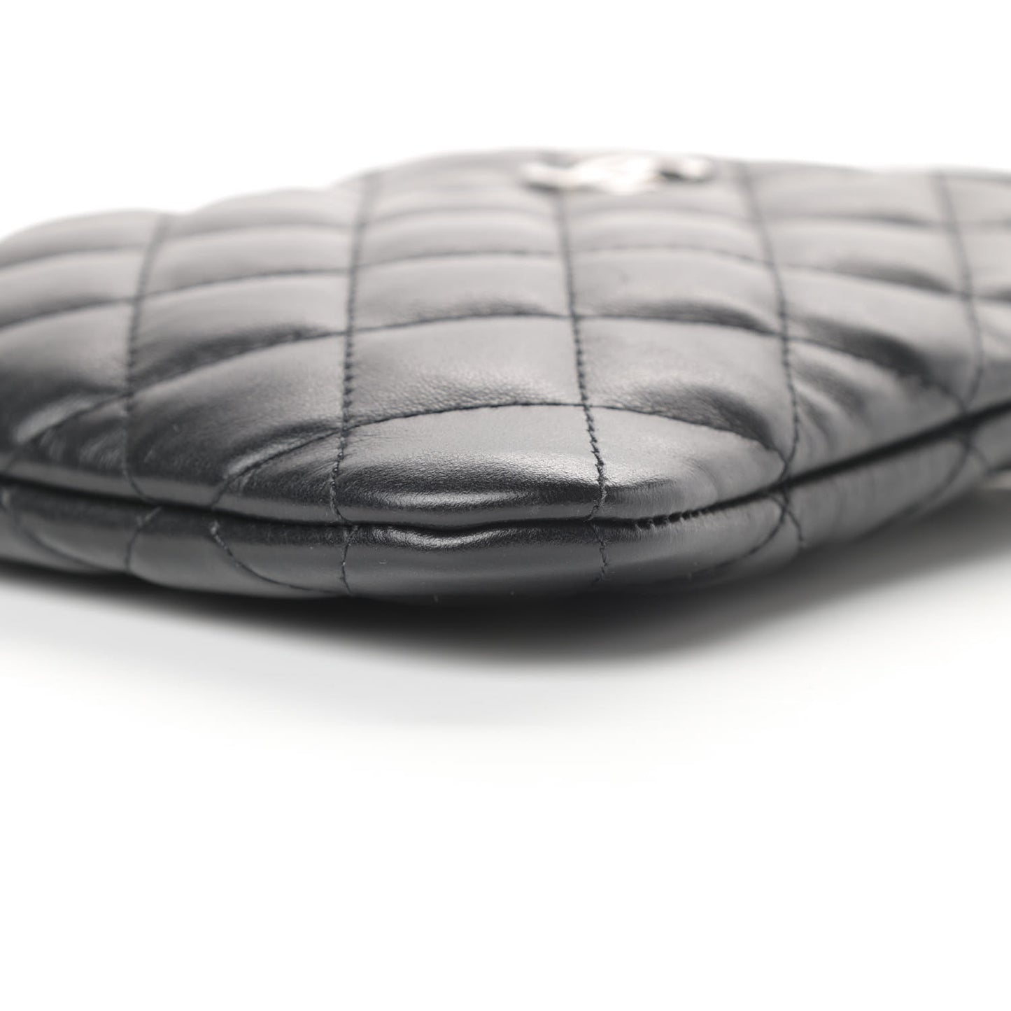 Lambskin Quilted Crossbody Bag Black