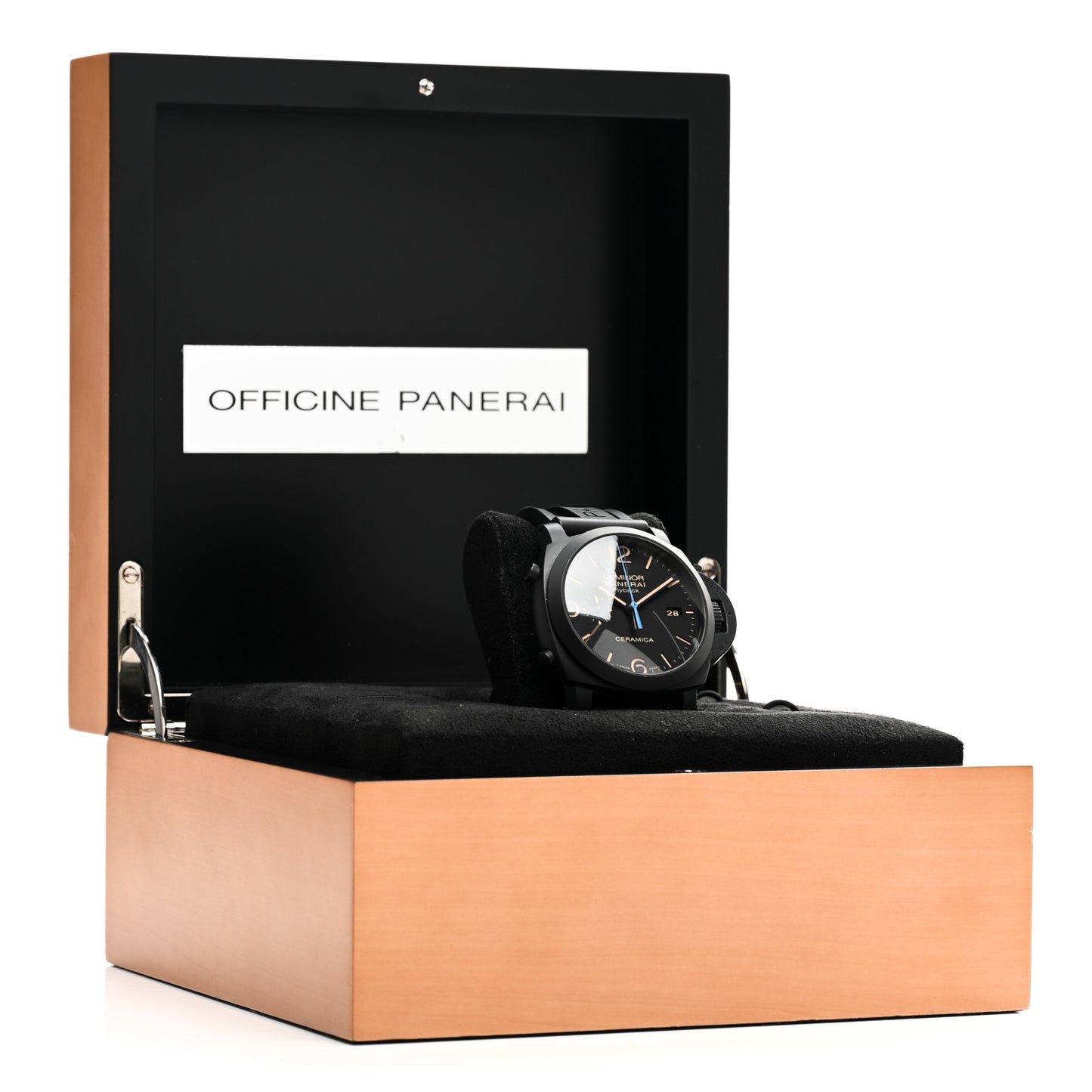 Ceramic Rubber 44mm Luminor 1950 3 Days Chrono Flyback Automatic Watch Black PAM00580
