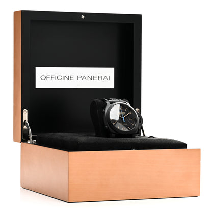 Panerai Ceramic Rubber 44mm Luminor 1950 3 Days Chrono Flyback Automatic Watch Black PAM00580 5 of 5