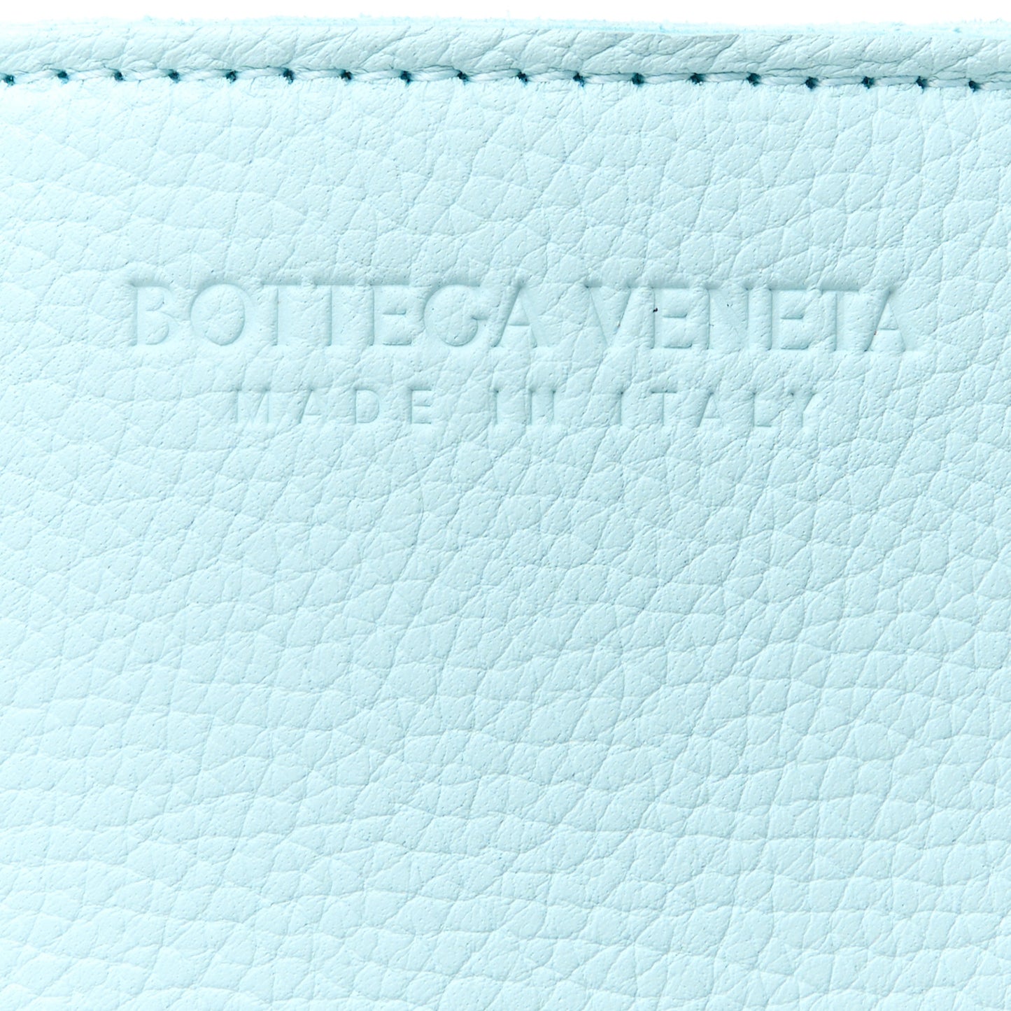 Grained Calfskin Intrecciato Small Arco Tote Pale Blue