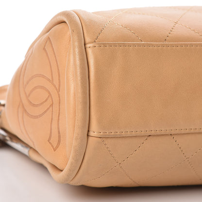 Chanel Lambskin Stitched Medium Ultimate Soft Tote Beige 9 of 10