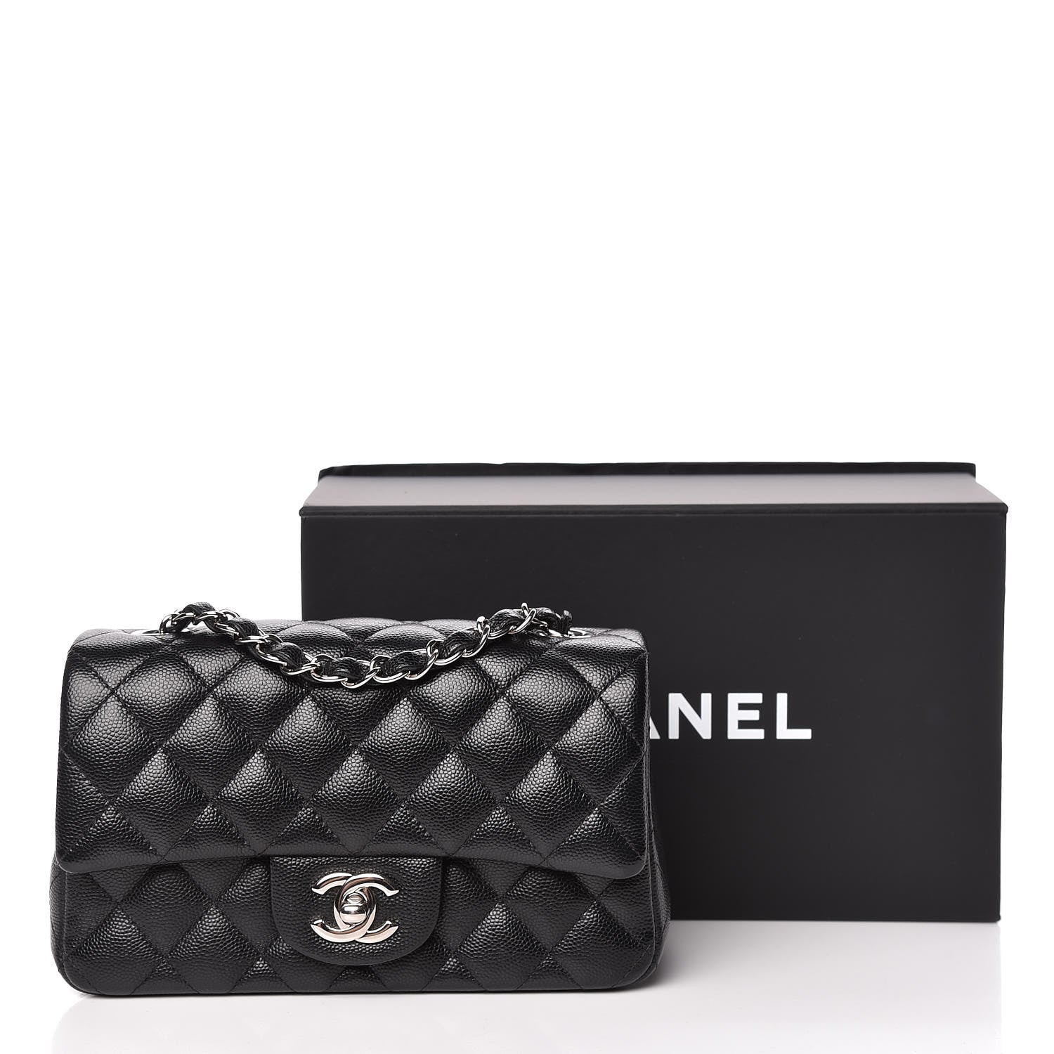 Chanel Caviar Quilted Mini Rectangular Flap Black 10 of 10