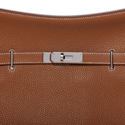 Hermes Taurillon Clemence Jypsiere 28 Gold 10 of 11
