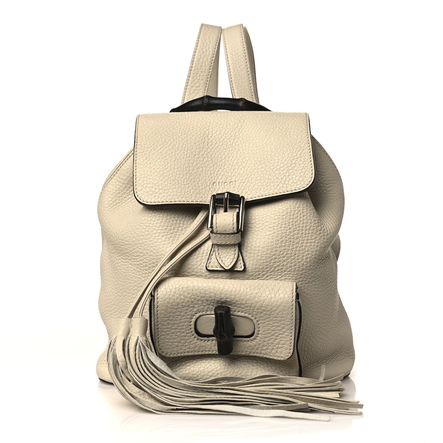 Cellarius Calfskin Small Bamboo Backpack Mystic White