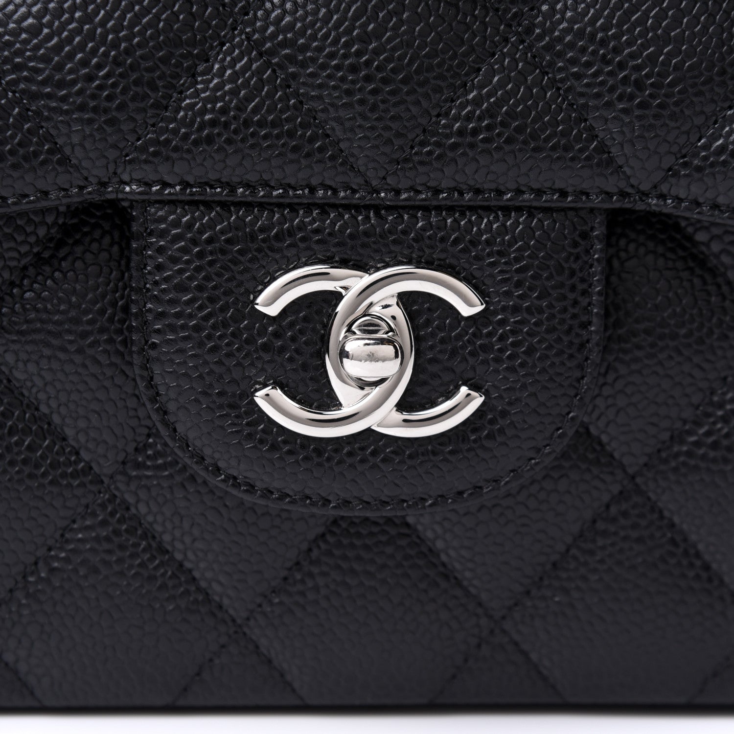 Chanel Caviar Quilted Jumbo Double Flap Black 8 of 13