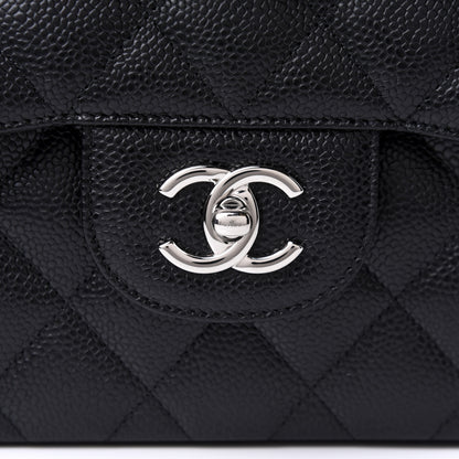 Chanel Caviar Quilted Jumbo Double Flap Black 8 of 13