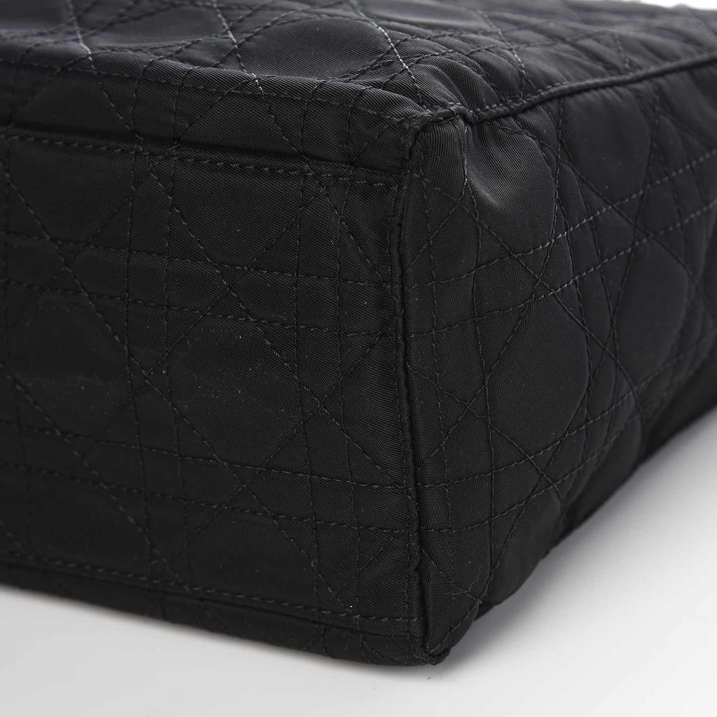 Nylon Cannage Large Lady Dior Black