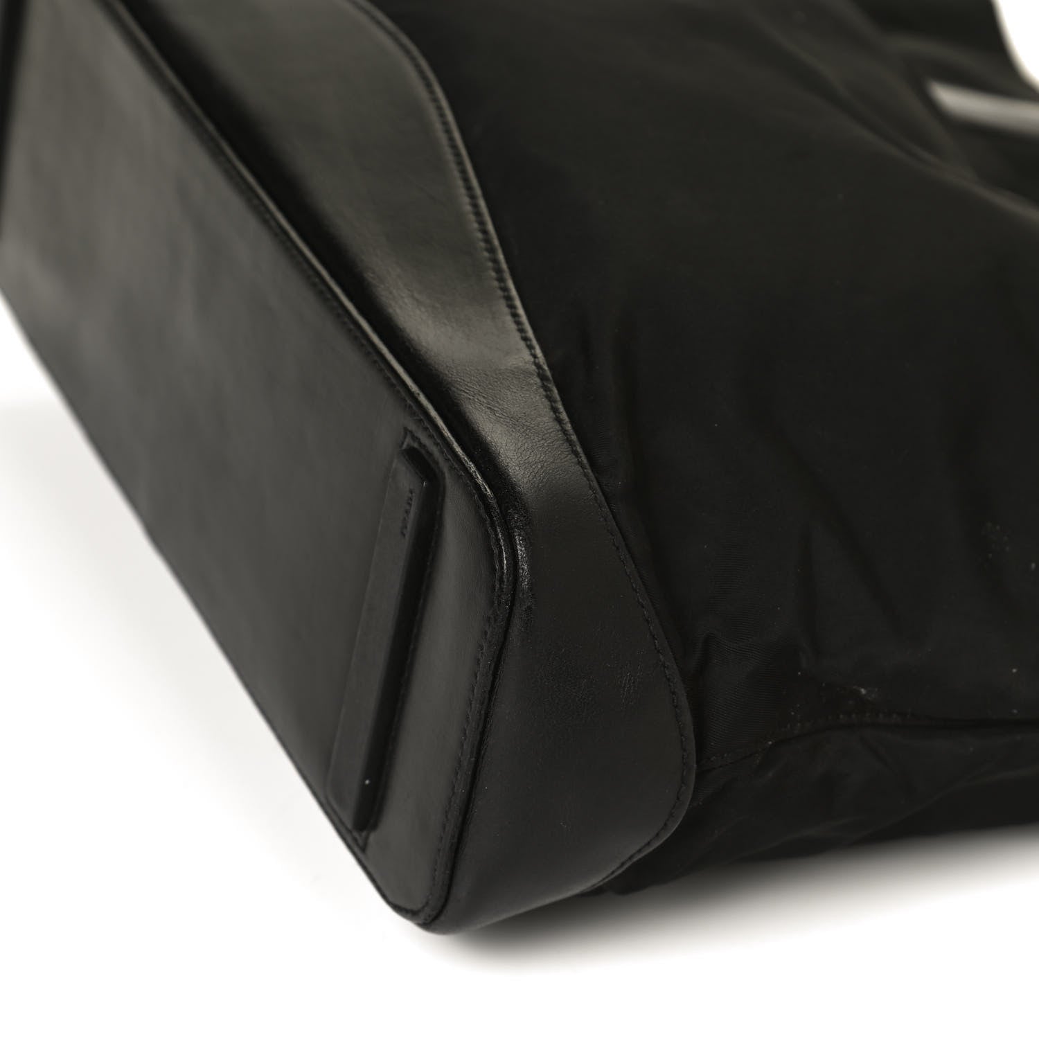 Prada Tessuto Nylon Soft Calf Tote Black 11 of 12
