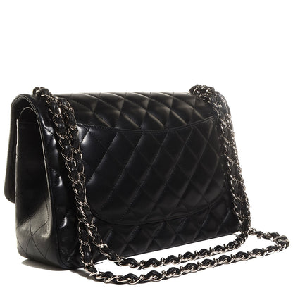 Chanel Lambskin Jumbo Double Flap Black 3 of 8