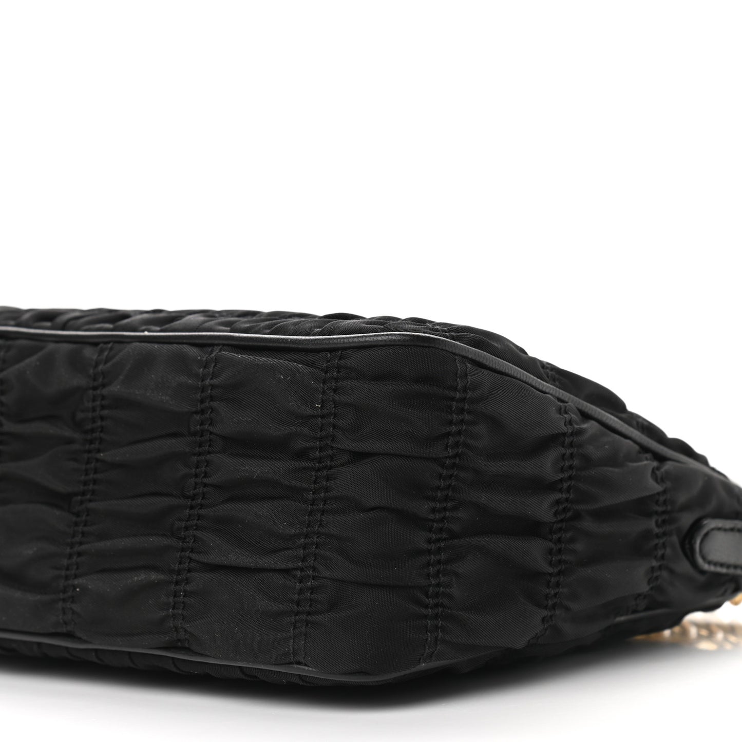 Tessuto Nylon Gaufre Shoulder Bag Black