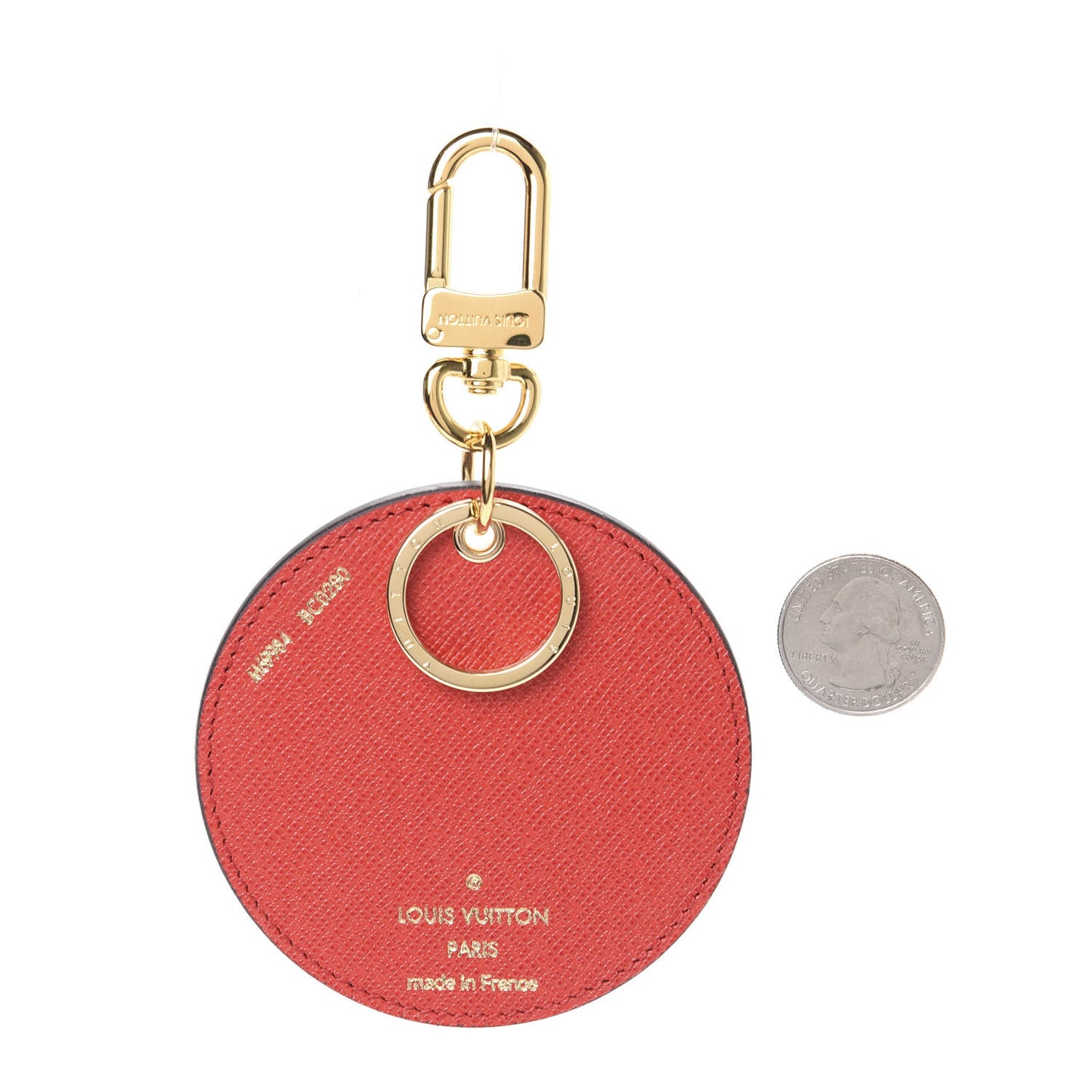 Monogram 2020 Christmas Animation Bumper Cars Bag Charm Key Ring Coquelicot