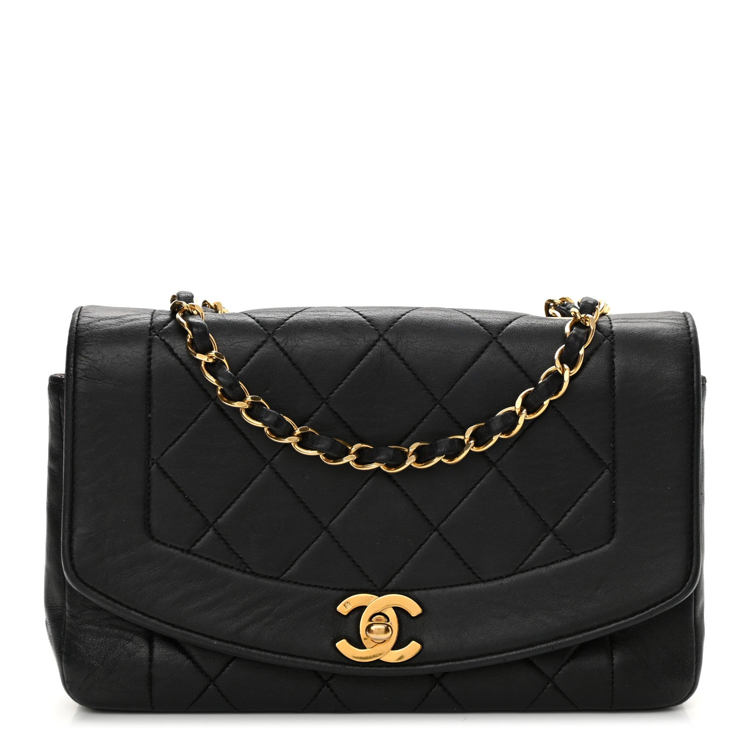 Chanel Lambskin Quilted Small Single Flap Black 1 of 13