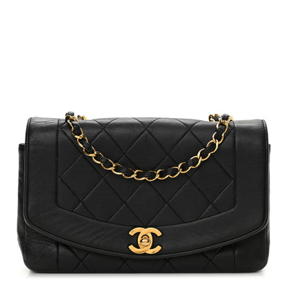 Chanel Lambskin Quilted Small Single Flap Black 1 of 13