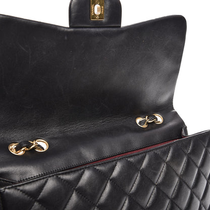 Chanel Lambskin Quilted Jumbo Single Flap Black 8 of 15