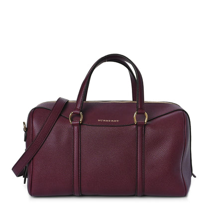 Burberry Derby Calfskin Medium Alchester Bowling Bag Mahogany Red 1 of 8
