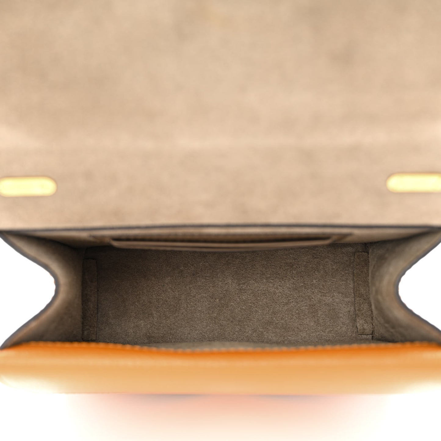 Small Classic Grain Small Harlow Chain Satchel Orange