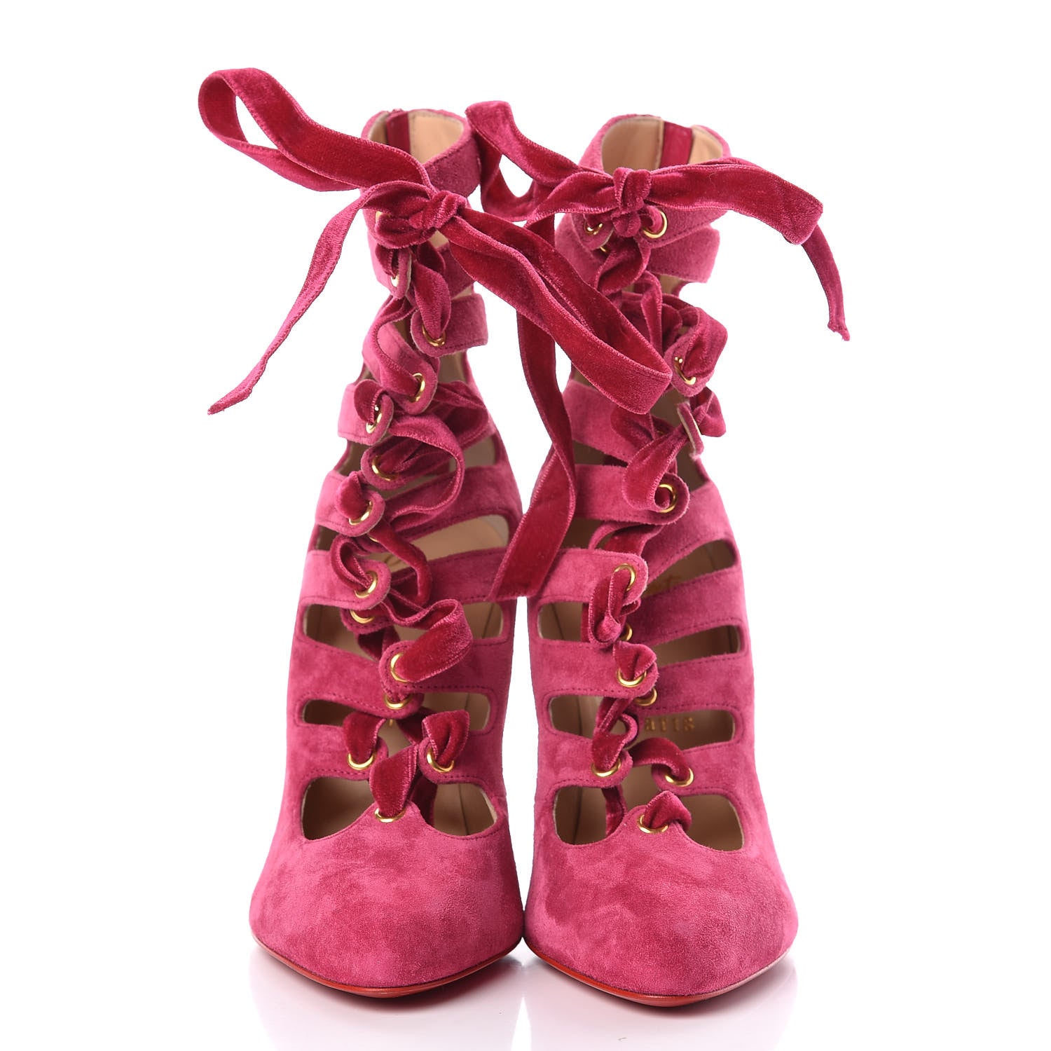 Christian Louboutin Veau Velours Spinetita 100 Ankle Boots 35.5 LouLou 2 of 8