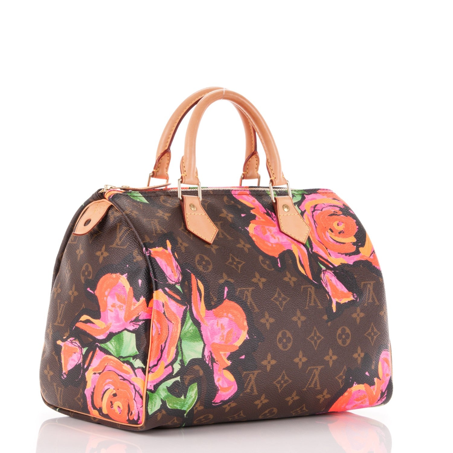 Louis Vuitton Monogram Roses Speedy 30 3 of 7