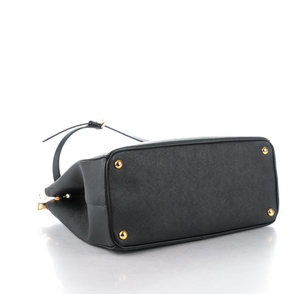 Prada Saffiano Medium Galleria Double Zip Tote Black 4 of 8