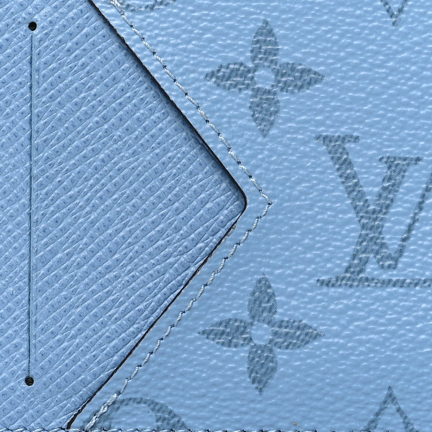 Louis Vuitton Taigarama Coin Card Holder Denim 7 of 7