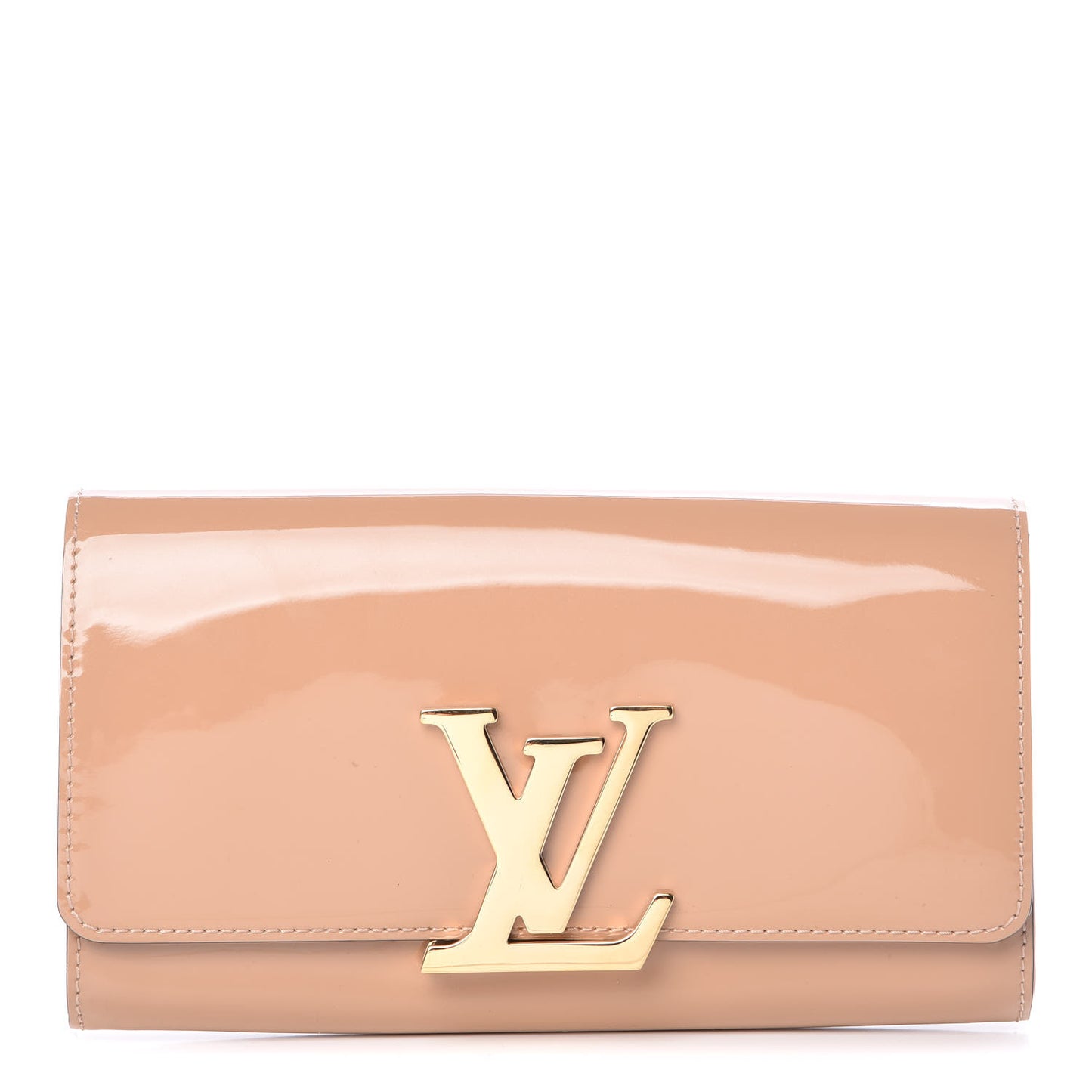 Patent Louise Clutch Nude