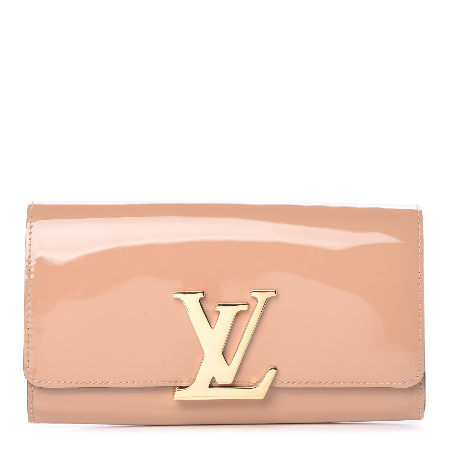 Louis Vuitton Patent Louise Clutch Nude 1 of 8