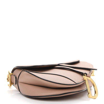 Christian Dior Grained Calfskin Saddle Bag Pink 4 of 9