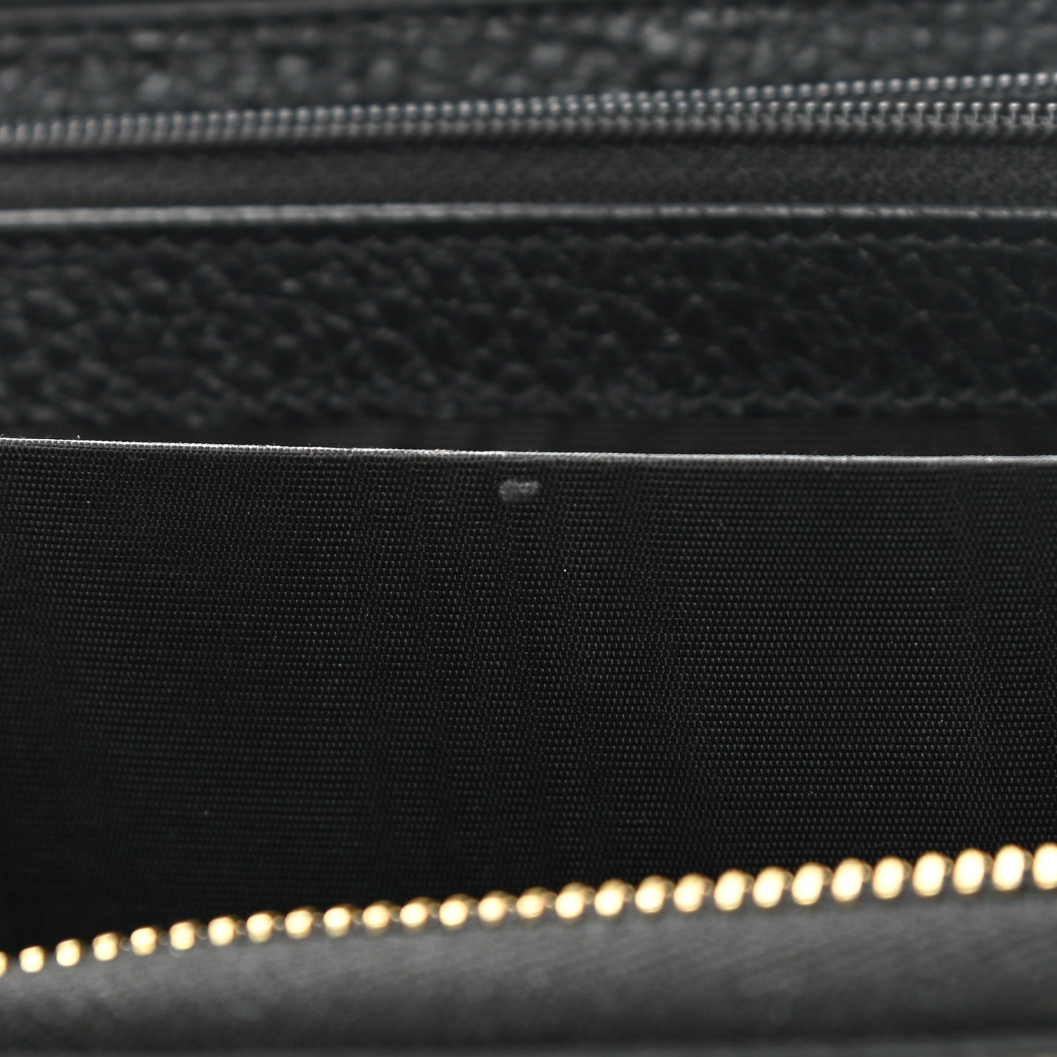 Gucci Dollar Calfskin GG Supreme Monogram GG Marmont Zip Around Wallet Black Beige Ebony 9 of 12